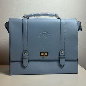 Easegave 15 in laptop computer carry case tote NWOT Blue